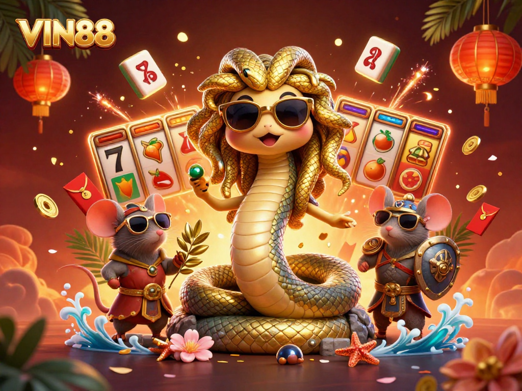Experience thrilling wins at VIN88 with vibrant casino games and exciting characters.