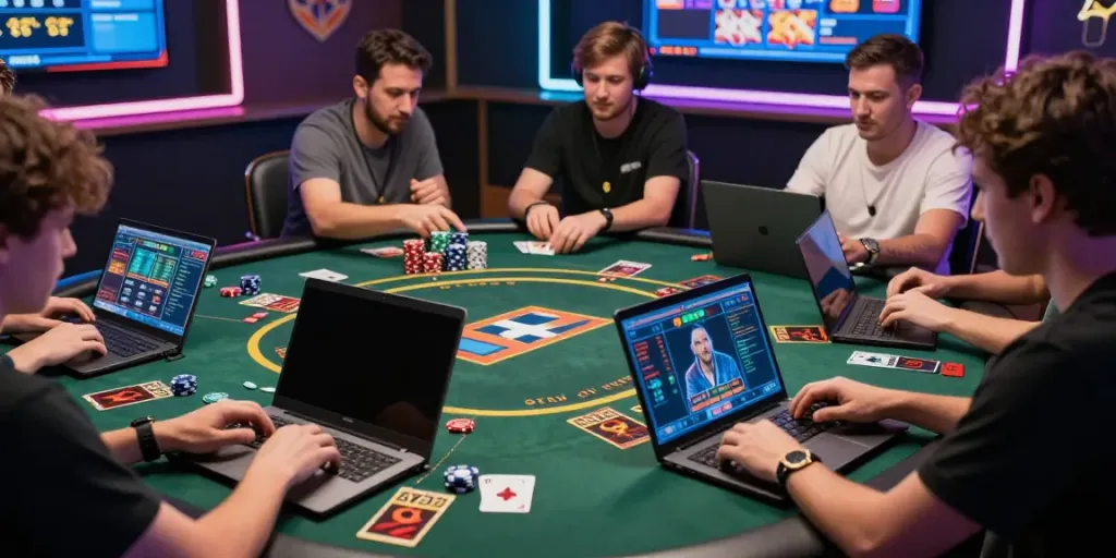 Engaging players at SV88 enjoying a vibrant live casino game online.