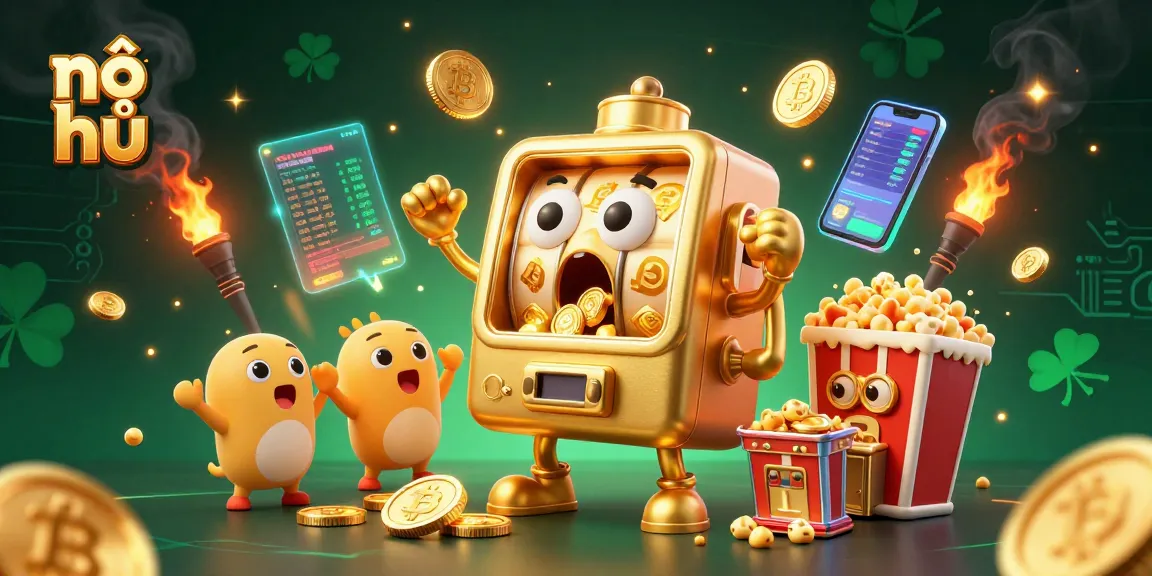Experience the thrill of winning with nổ hũ as the golden slot machine celebrates its jackpot.