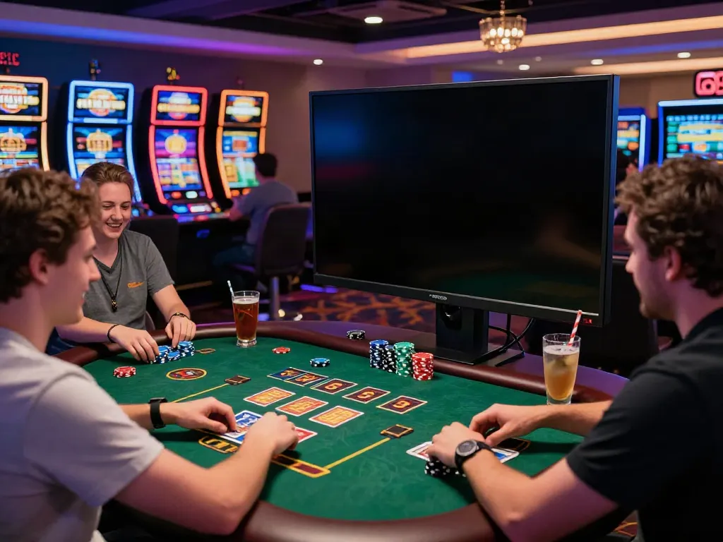 Engaging online gaming scene at https://red88.limited/, featuring players in a vibrant sportsbook and dynamic casino atmosphere.