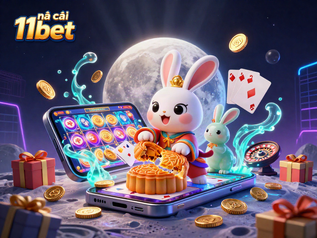 Experience top thrills with nhà cái 11bet through a vibrant, action-packed casino illustration.