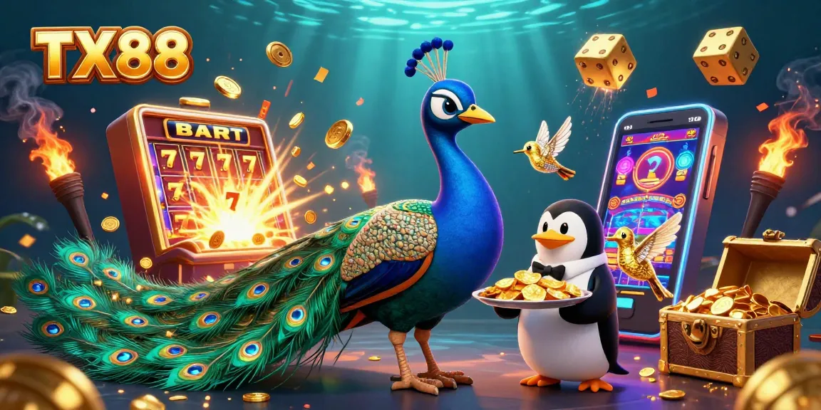 Experience TX88's vibrant casino ambiance with captivating characters and games bursting with excitement.