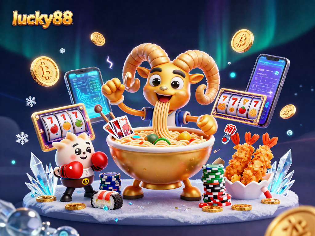 Experience thrilling gameplay at lucky88 while enjoying rich casino adventures in a vibrant 3D illustration.