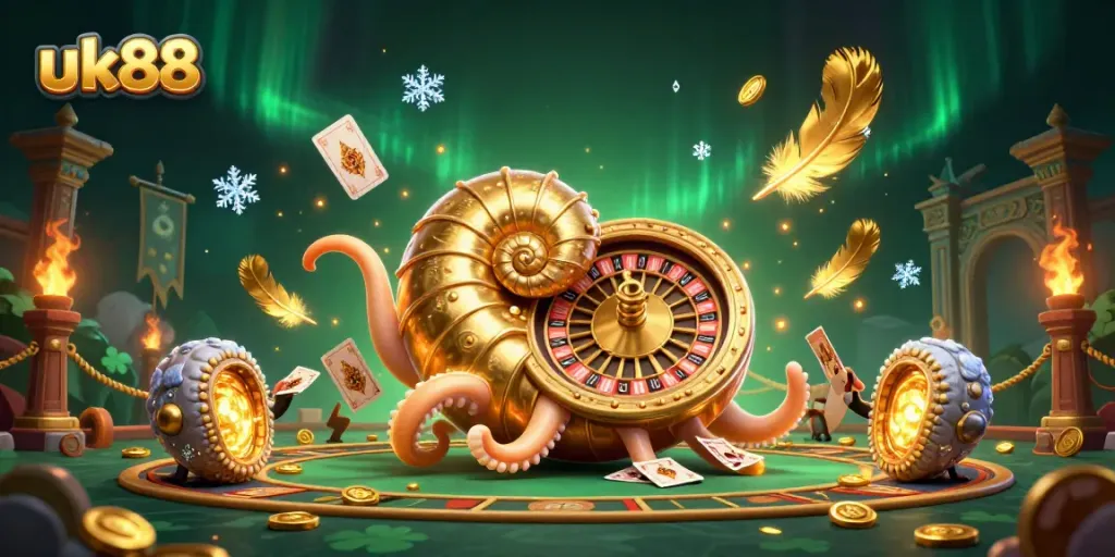 Join the excitement with uk88 at our vibrant casino, featuring a fantastic nautilus roulette and glowing companions!