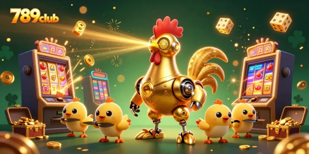 Experience the thrill of winning at 789club with an exciting jackpot scene featuring vibrant casino visuals and playful characters.
