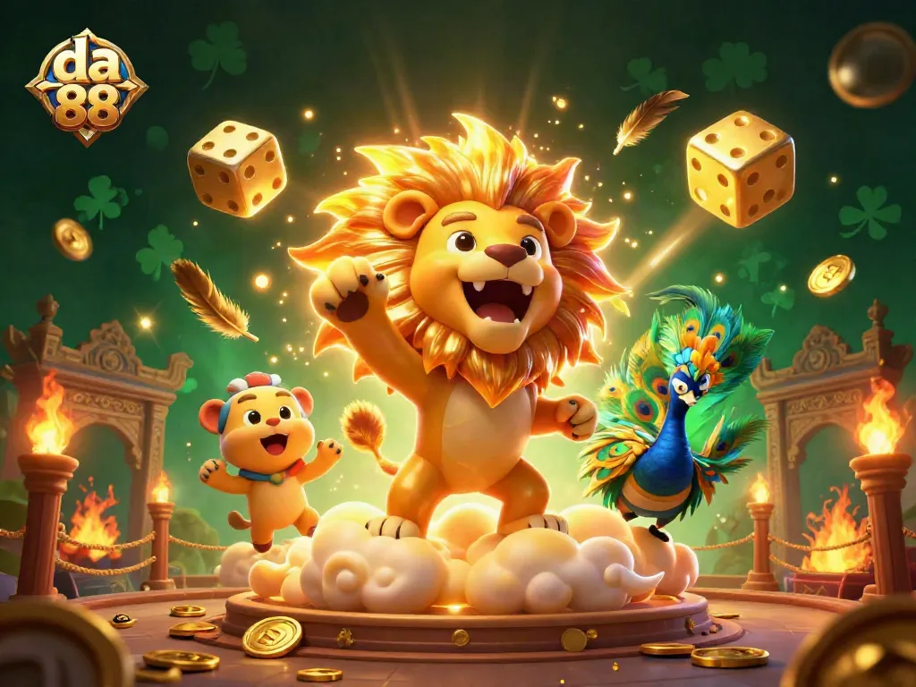 Experience thrilling gaming action at da 88 with vibrant, captivating 3D casino art
