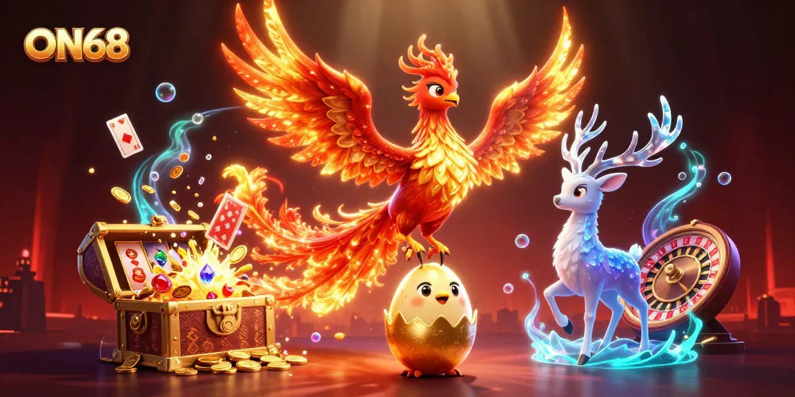 Experience thrilling gameplay at ON68, where excitement and fortune combine in a vibrant casino atmosphere.