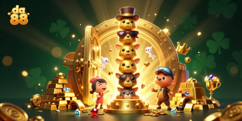 Experience the excitement of da 88 with interactive games and dazzling treasures in a vibrant casino.