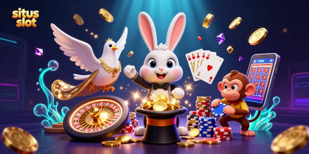 Menangkan hadiah besar di situs slot dengan ilustrasi 3D menarik dari karakter kasino legendaris.