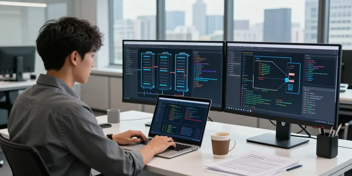 快连 technology framework enables seamless global connectivity in a modern workspace.