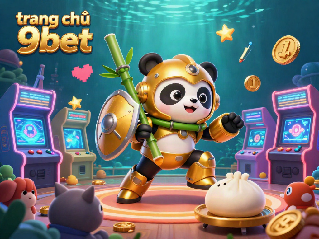 Experience the vibrant action at trang chủ 9bet with 3D cartoon characters in a dynamic gambling scene.
