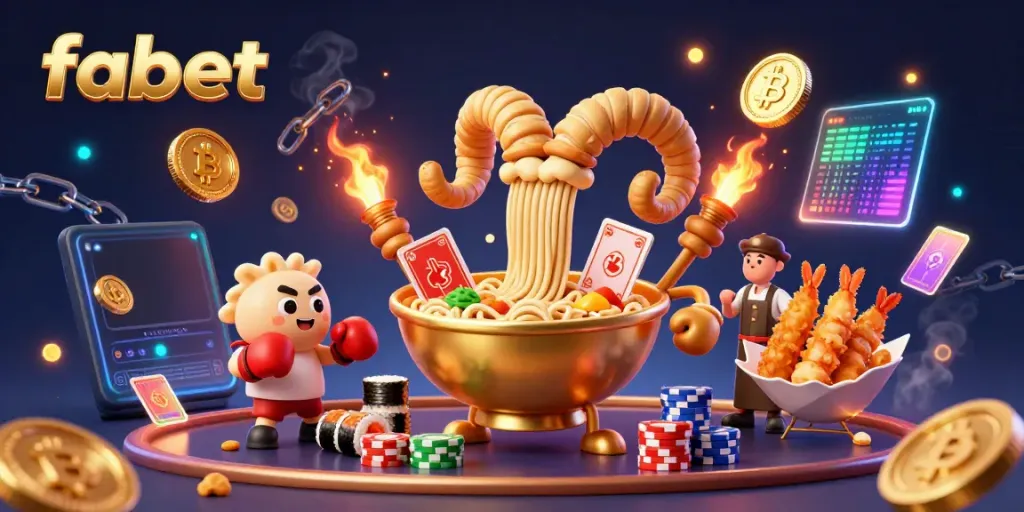 Experience the vibrant world of fabet as characters deal cards and stack chips in an engaging casino-themed illustration.