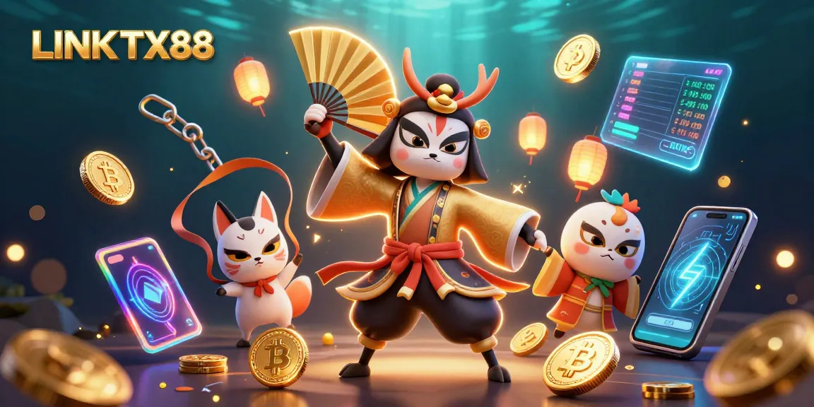 Experience the excitement of LINK TX88 with immersive, vibrant casino elements and engaging characters.