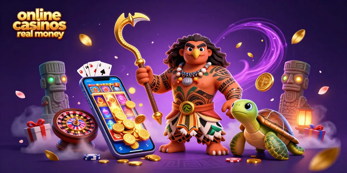 Experience thrilling online casinos real money action with 3D cartoon characters in a dynamic casino scene.