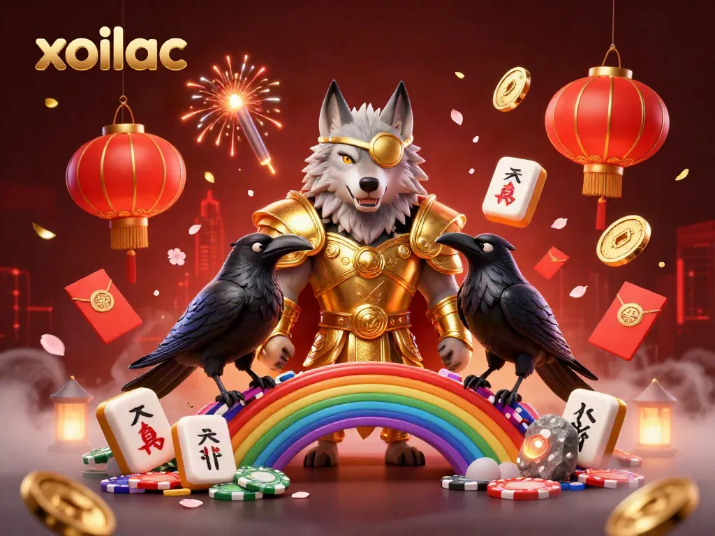 Engage in the thrilling world of xoilac with vibrant Norse-inspired characters amidst dynamic casino elements.